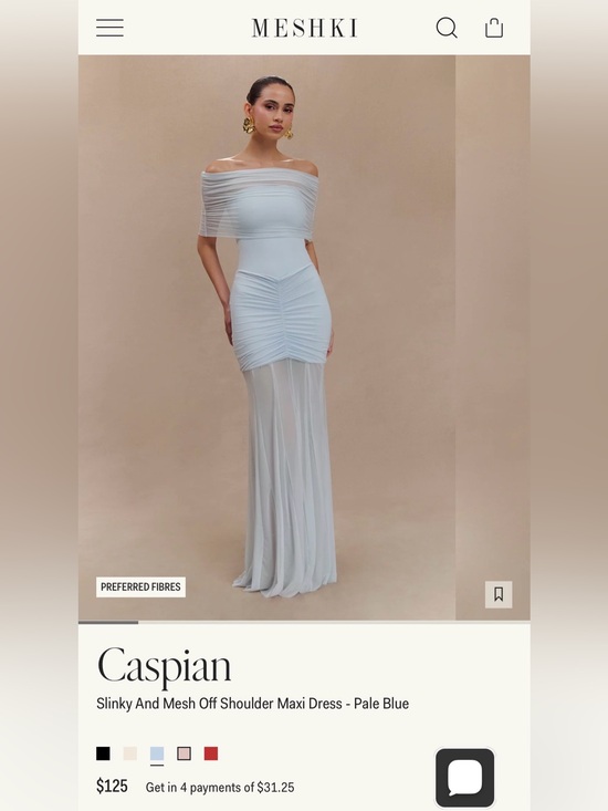Meshki Dresses & Skirts - Meshki pale blue Caspian maxi dress XL NWT